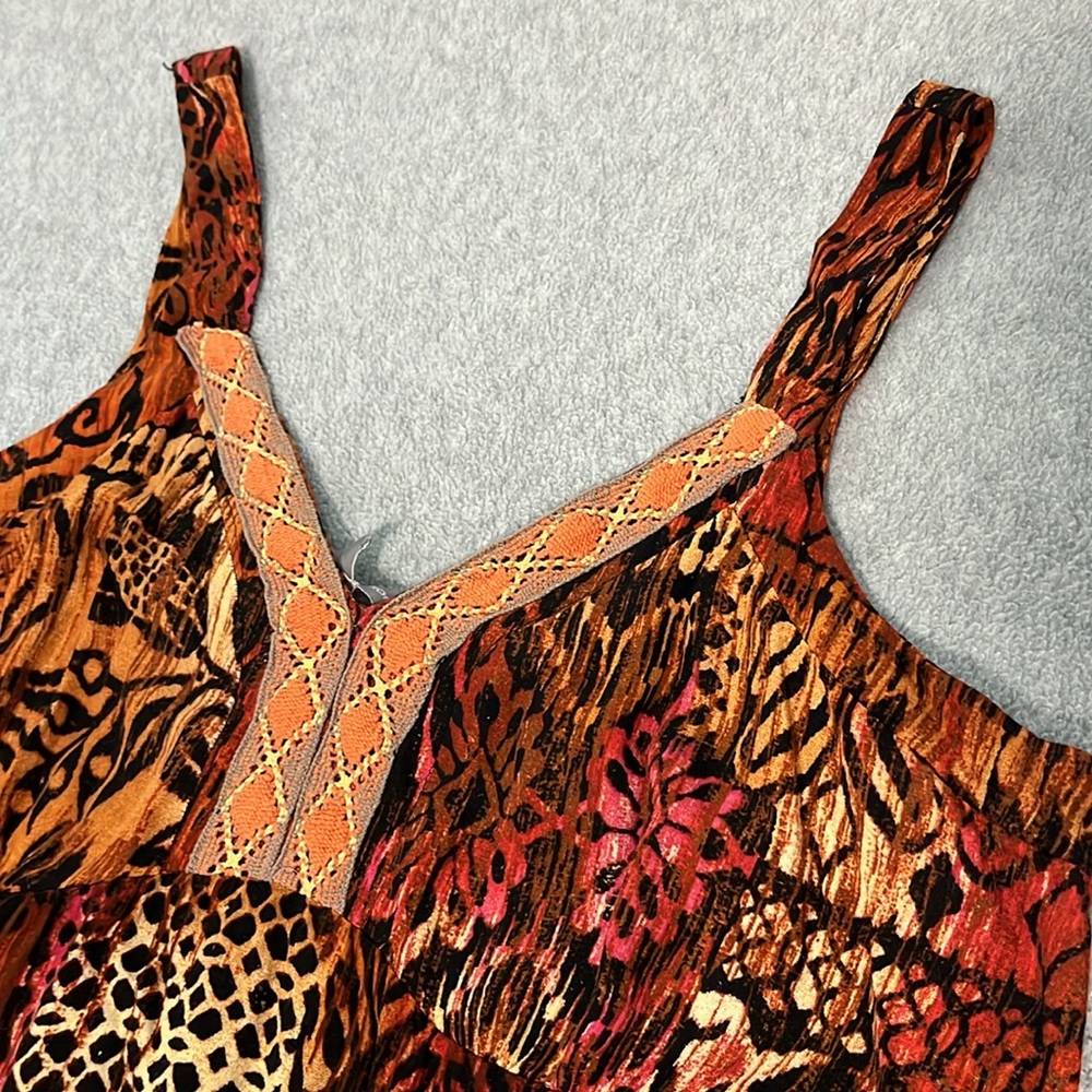 Ny Collection Boho Maxi Dress Small Sundress Summ… - image 7